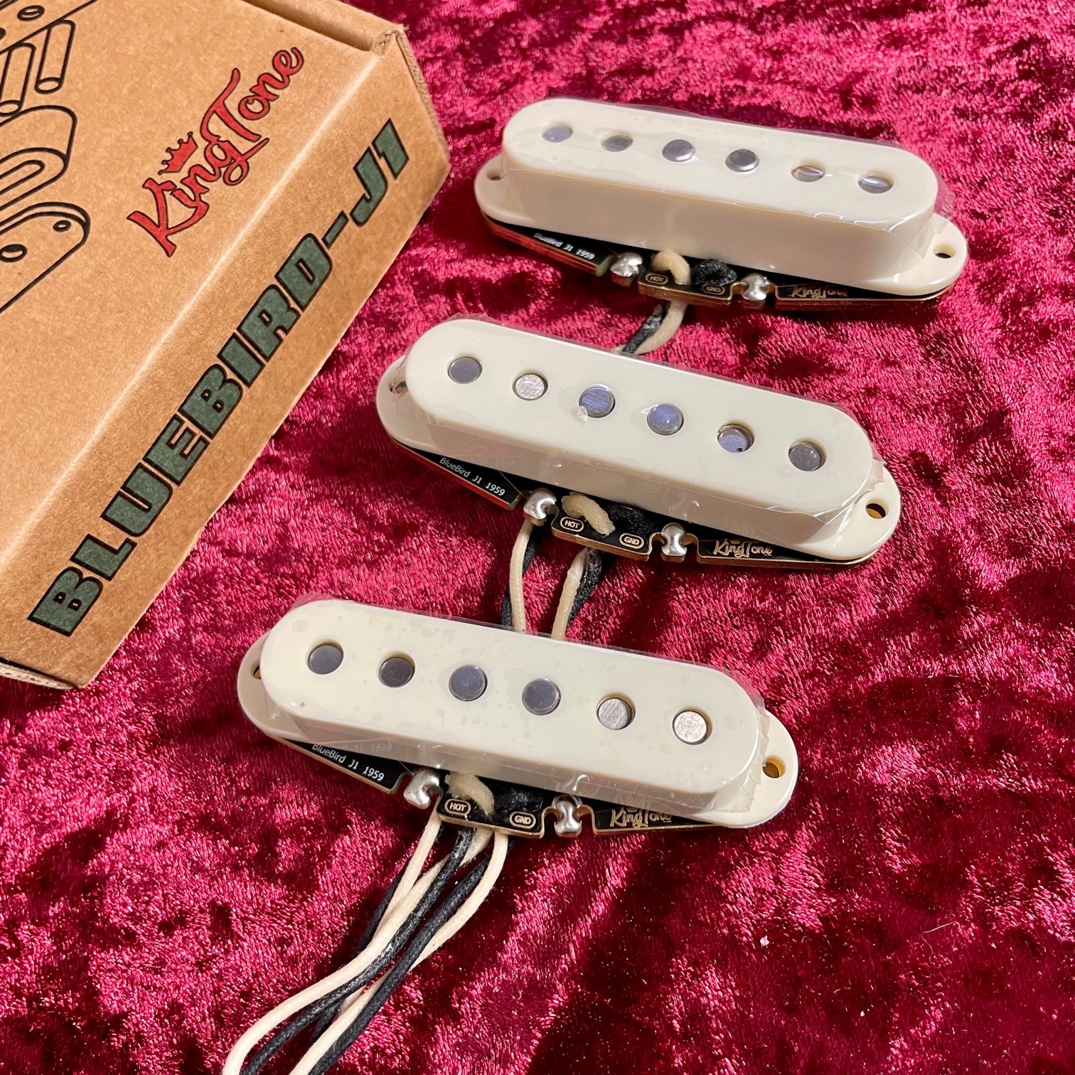 KING TONE GUITAR BLUEBIRD J1 GUITAR PICKUPS TONE BLUE