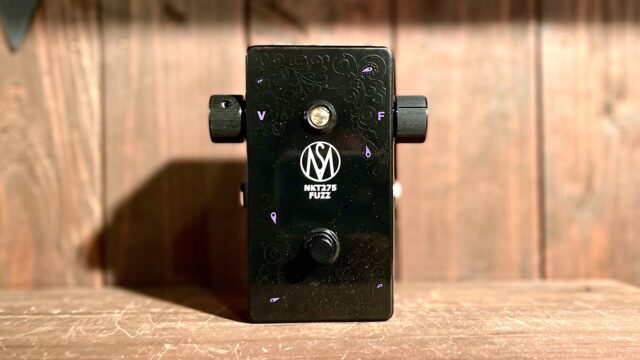 SM Pedals Limited Edition All Black Red Dot NKT275 SM Fuzz